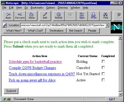 Checkbox view