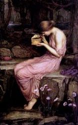 Psyche opens the golden box - J.W. Waterhouse painting